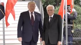 Donald Trump riceve Mattarella alla Casa Bianca: "Rapporti Usa-Italia mai così buoni"